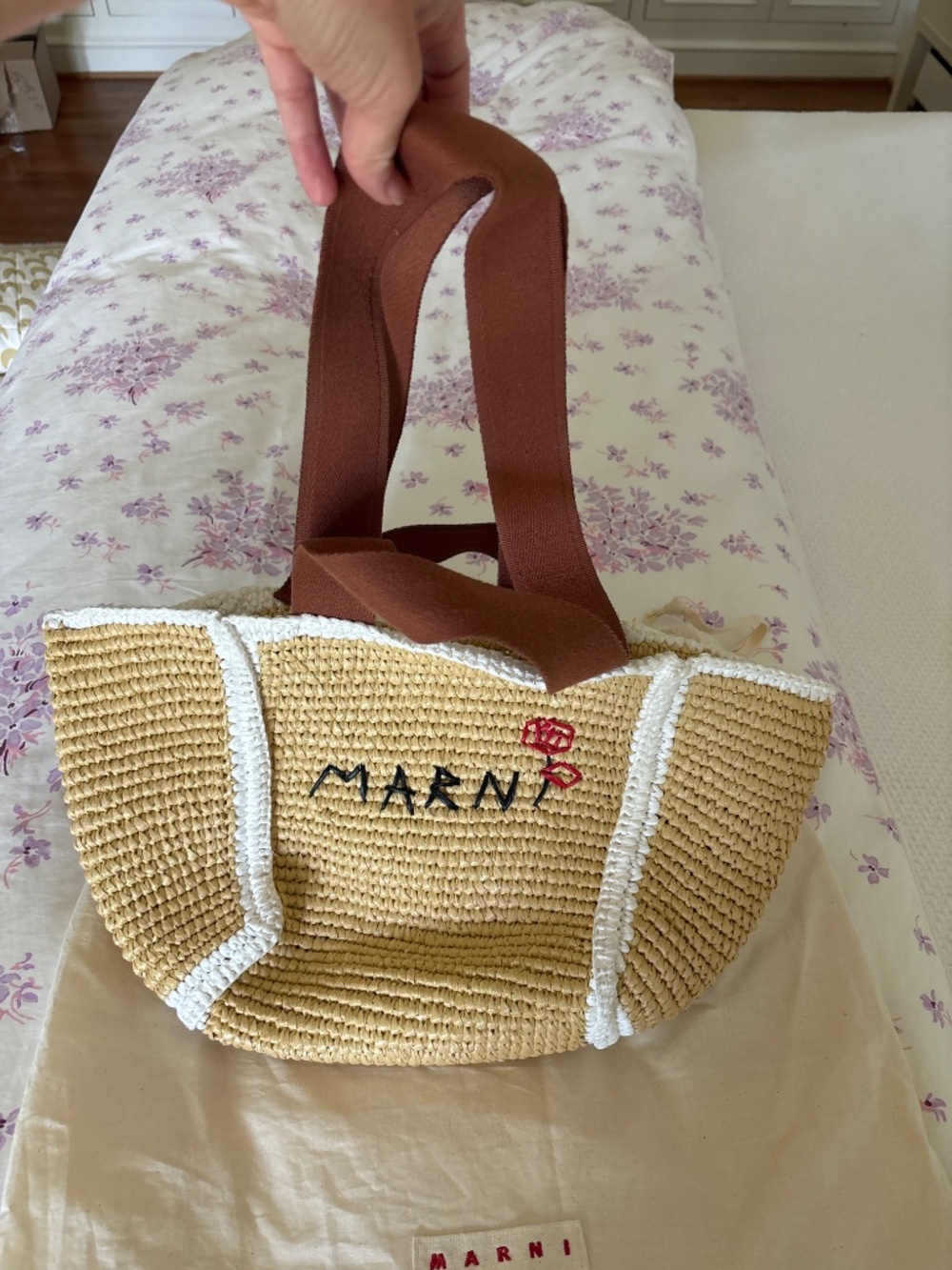 Marni small macrame shopper tote - Picture 2 of 6